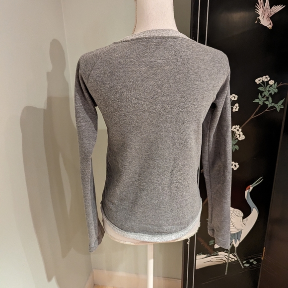 Michigan State Jansport Women's XS Cropped Sweatshirt Spartans Top Gray Green 13 - Picture 4 of 7